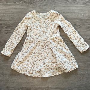 Rose gold leopard print dress